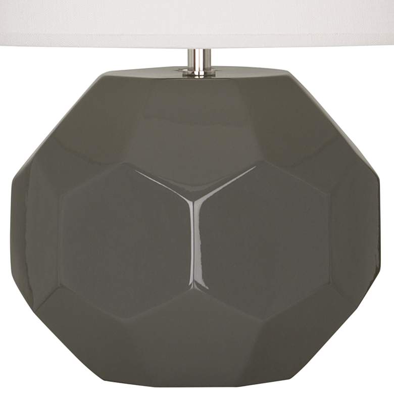 Image 4 Franklin 16 1/2" High Ash Glazed Ceramic Accent Table Lamp more views