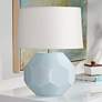 Franklin 16 1/2" High Blue Glazed Ceramic Accent Table Lamp