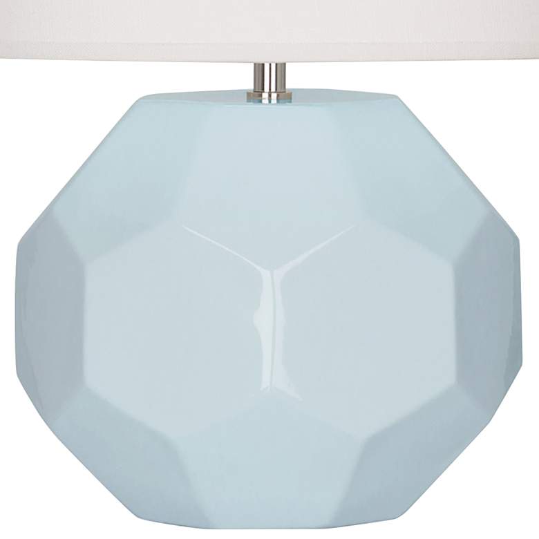 Image 4 Franklin 16 1/2" High Blue Glazed Ceramic Accent Table Lamp more views