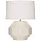 Franklin 16 1/2" High Bone Glazed Ceramic Accent Table Lamp