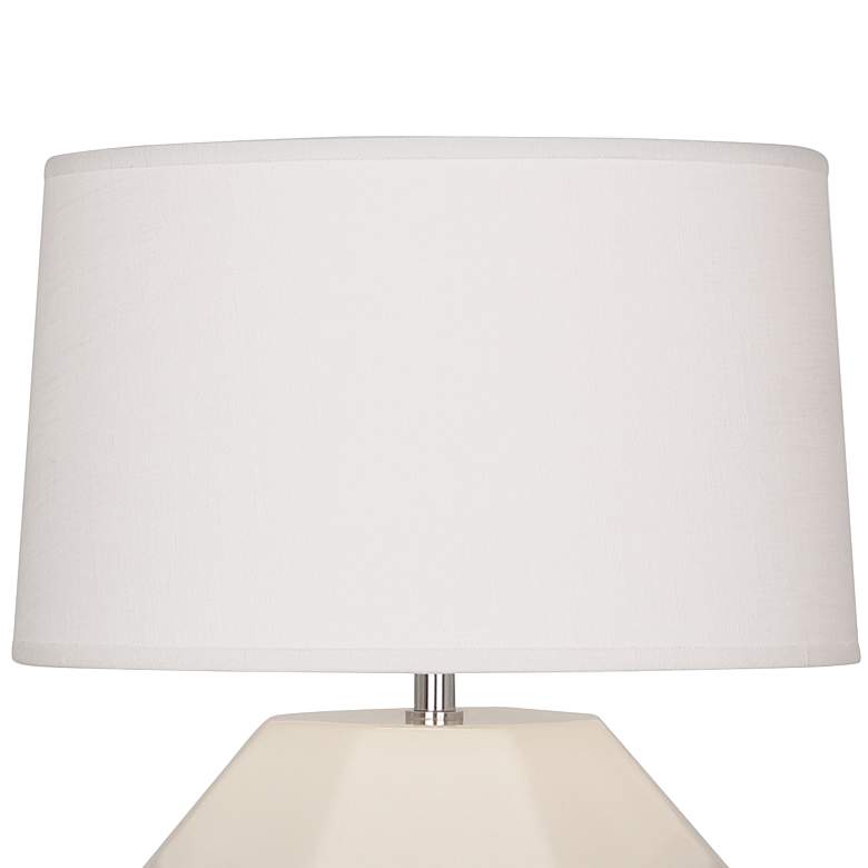 Image 3 Franklin 16 1/2" High Bone Glazed Ceramic Accent Table Lamp more views