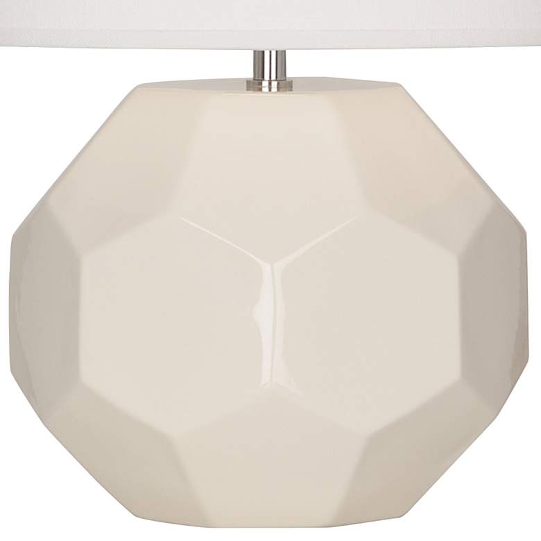 Image 4 Franklin 16 1/2" High Bone Glazed Ceramic Accent Table Lamp more views