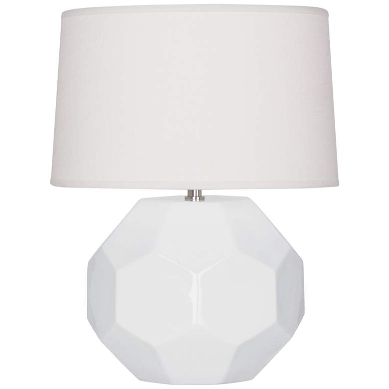 Image 1 Franklin 16 1/2" High Lily Glazed Ceramic Accent Table Lamp