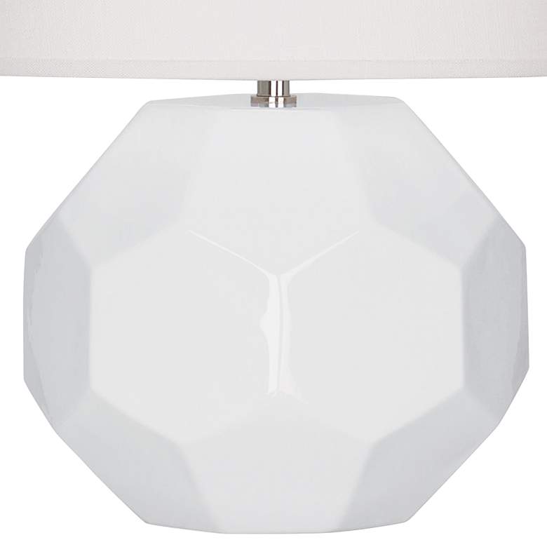 Image 3 Franklin 16 1/2" High Lily Glazed Ceramic Accent Table Lamp more views
