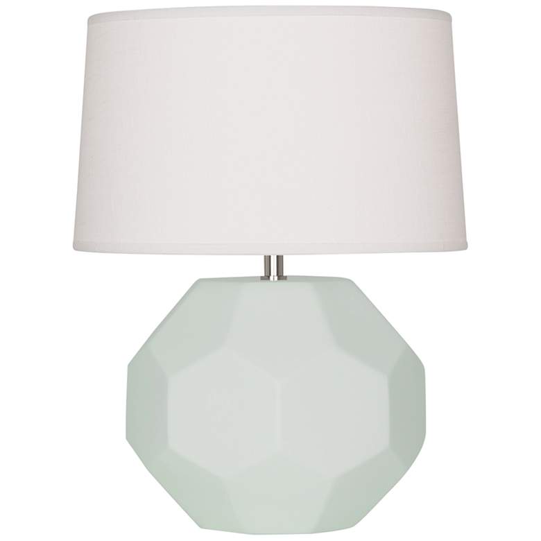Image 1 Franklin 16 1/2 inch High Matte Celadon Glazed Accent Table Lamp