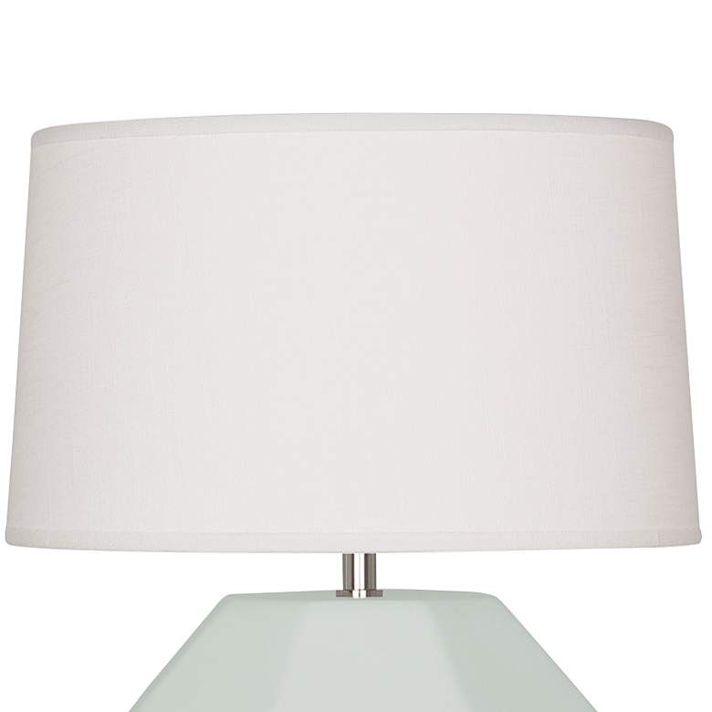 Image 2 Franklin 16 1/2 inch High Matte Celadon Glazed Accent Table Lamp more views