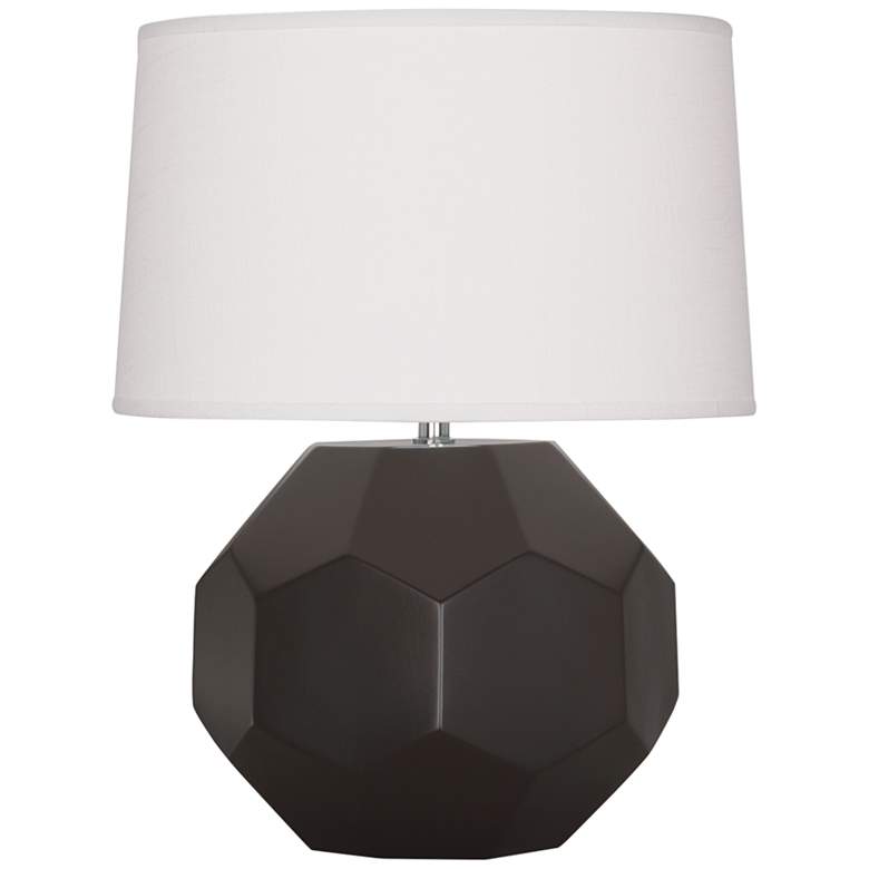 Image 1 Franklin 16 1/2 inch High Matte Coffee Glazed Accent Table Lamp