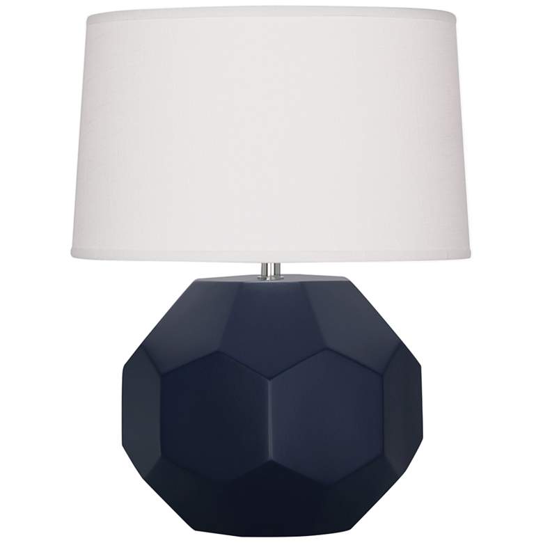 Image 2 Franklin 16 1/2 inch High Matte Midnight Blue Accent Table Lamp