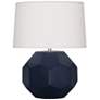 Franklin 16 1/2" High Matte Midnight Blue Accent Table Lamp