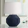 Franklin 16 1/2" High Matte Midnight Blue Accent Table Lamp