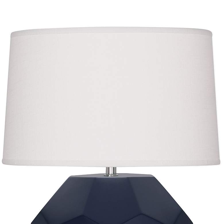 Image 3 Franklin 16 1/2 inch High Matte Midnight Blue Accent Table Lamp more views