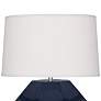 Franklin 16 1/2" High Midnight Blue Glazed Accent Table Lamp
