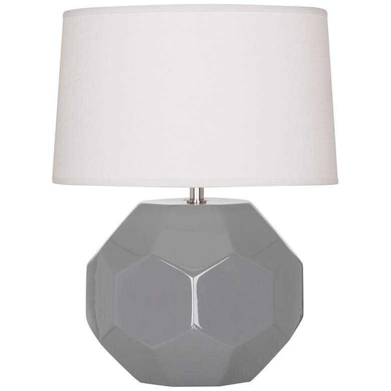 Image 1 Franklin 16 1/2" High Smoky Taupe Glazed Accent Table Lamp