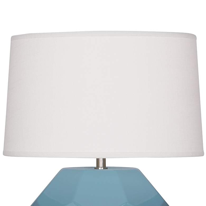 Image 2 Franklin 16 1/2" High Steel Blue Glazed Accent Table Lamp more views