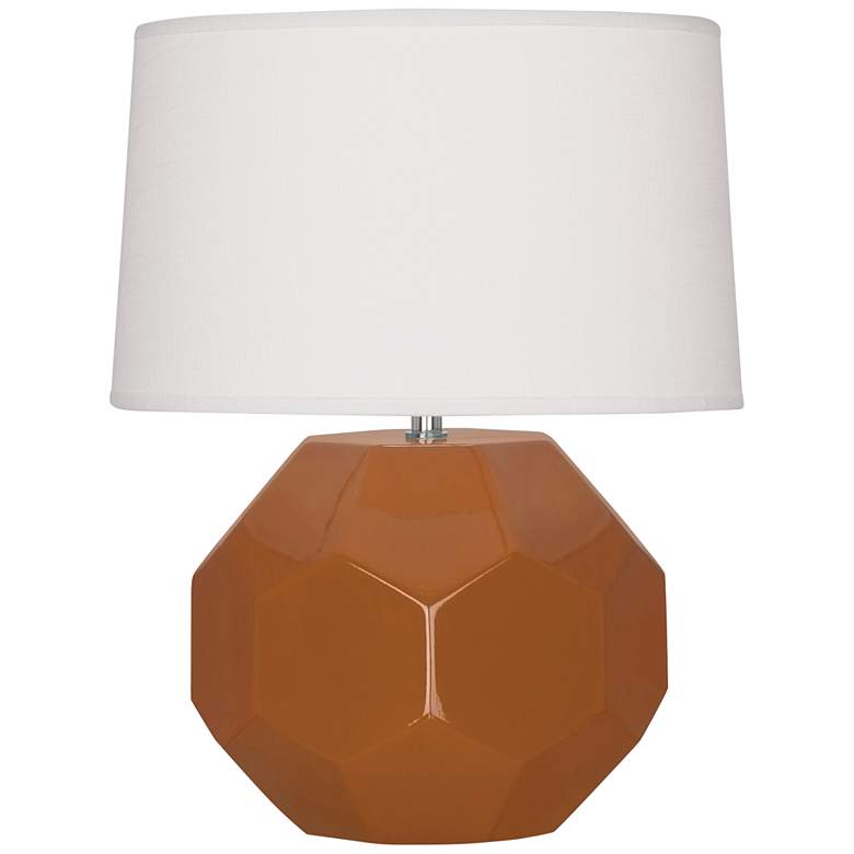 Image 1 Franklin 16 1/2 inchH Cinnamon Glazed Ceramic Accent Table Lamp