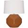 Franklin 16 1/2"H Cinnamon Glazed Ceramic Accent Table Lamp