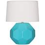 Franklin 16 1/2"H Egg Blue Glazed Ceramic Accent Table Lamp