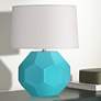 1_Franklin 16 1/2"H Egg Blue Glazed Ceramic Accent Table Lamp