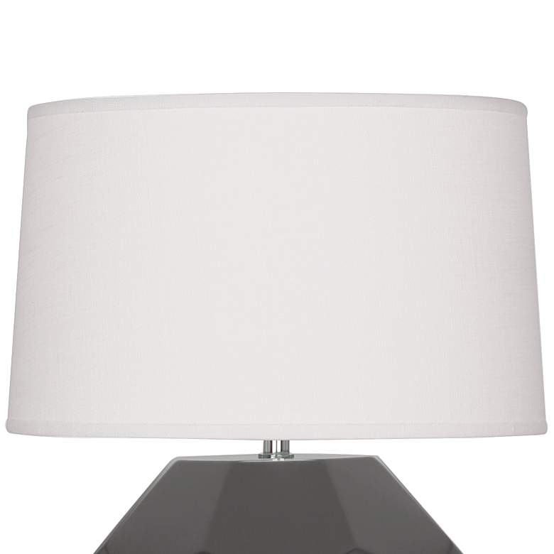 Image 2 Franklin 16 1/2"H Matte Ash Glazed Ceramic Accent Table Lamp more views