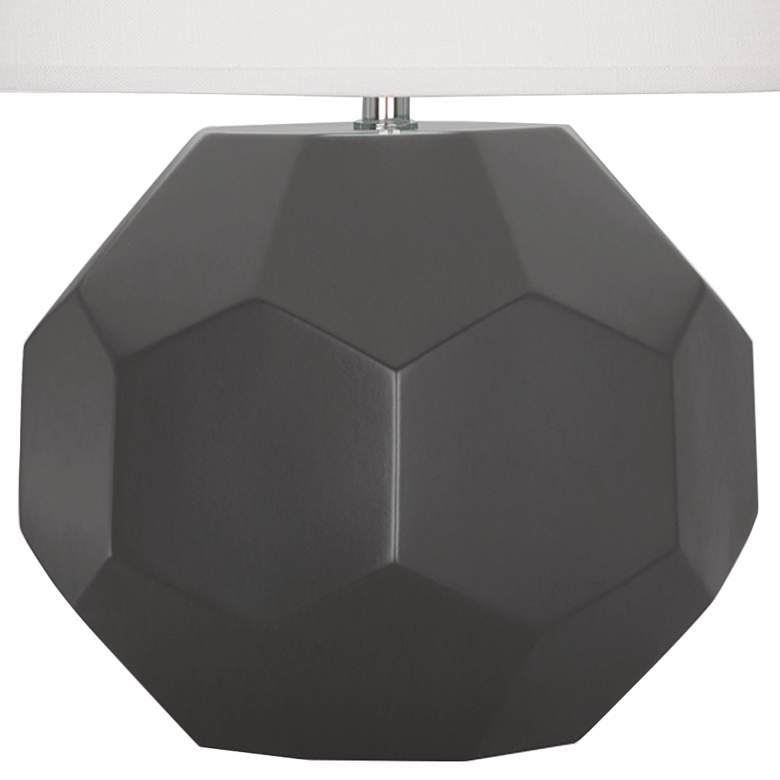 Image 3 Franklin 16 1/2"H Matte Ash Glazed Ceramic Accent Table Lamp more views