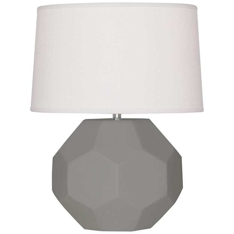Image 1 Franklin 16 1/2"H Matte Smoky Taupe Glazed Accent Table Lamp