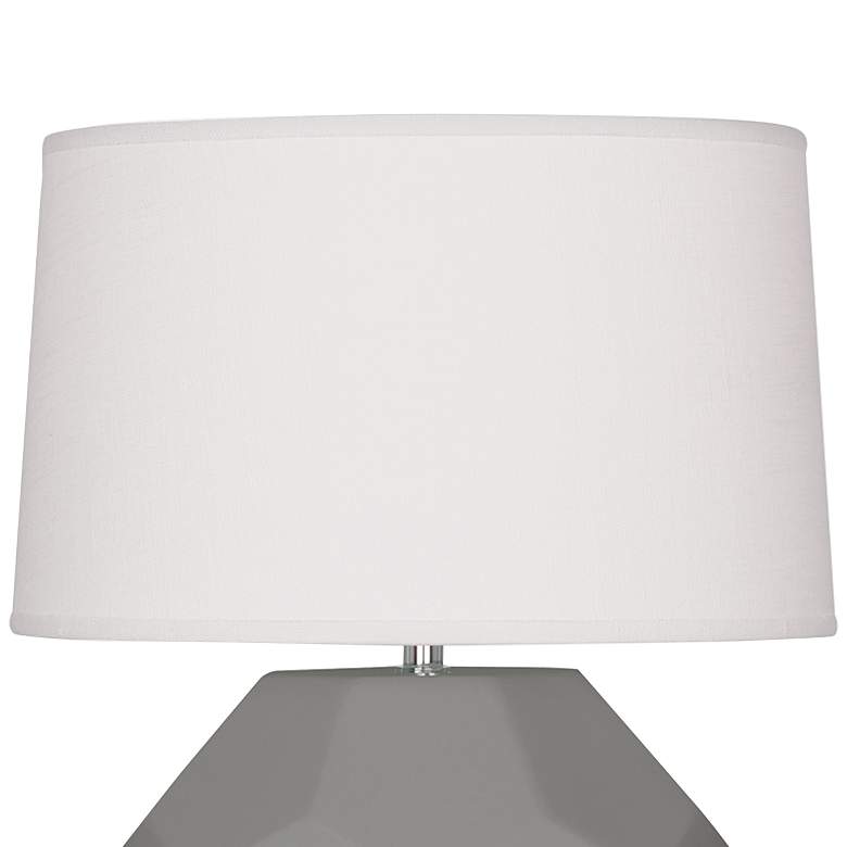Image 2 Franklin 16 1/2"H Matte Smoky Taupe Glazed Accent Table Lamp more views