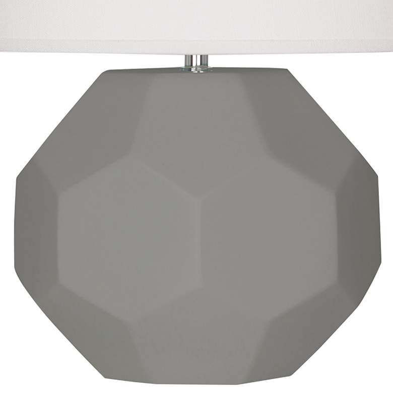 Image 3 Franklin 16 1/2 inchH Matte Smoky Taupe Glazed Accent Table Lamp more views