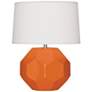 Franklin 16 1/2"H Pumpkin Glazed Ceramic Accent Table Lamp