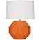 Franklin 16 1/2"H Pumpkin Glazed Ceramic Accent Table Lamp