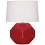 Franklin 16 1/2"H Ruby Red Glazed Ceramic Accent Table Lamp