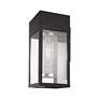 Franklin 16" High Black Outdoor Wall Light in scene