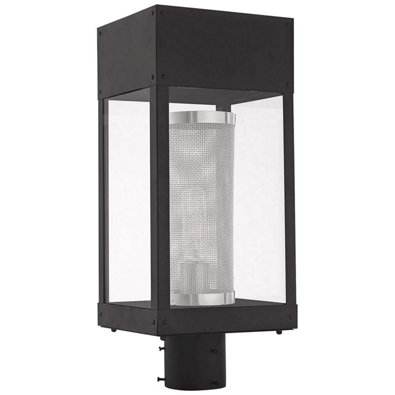 Image 2 Franklin 19 inch High Black Outdoor Lantern Post Light more views