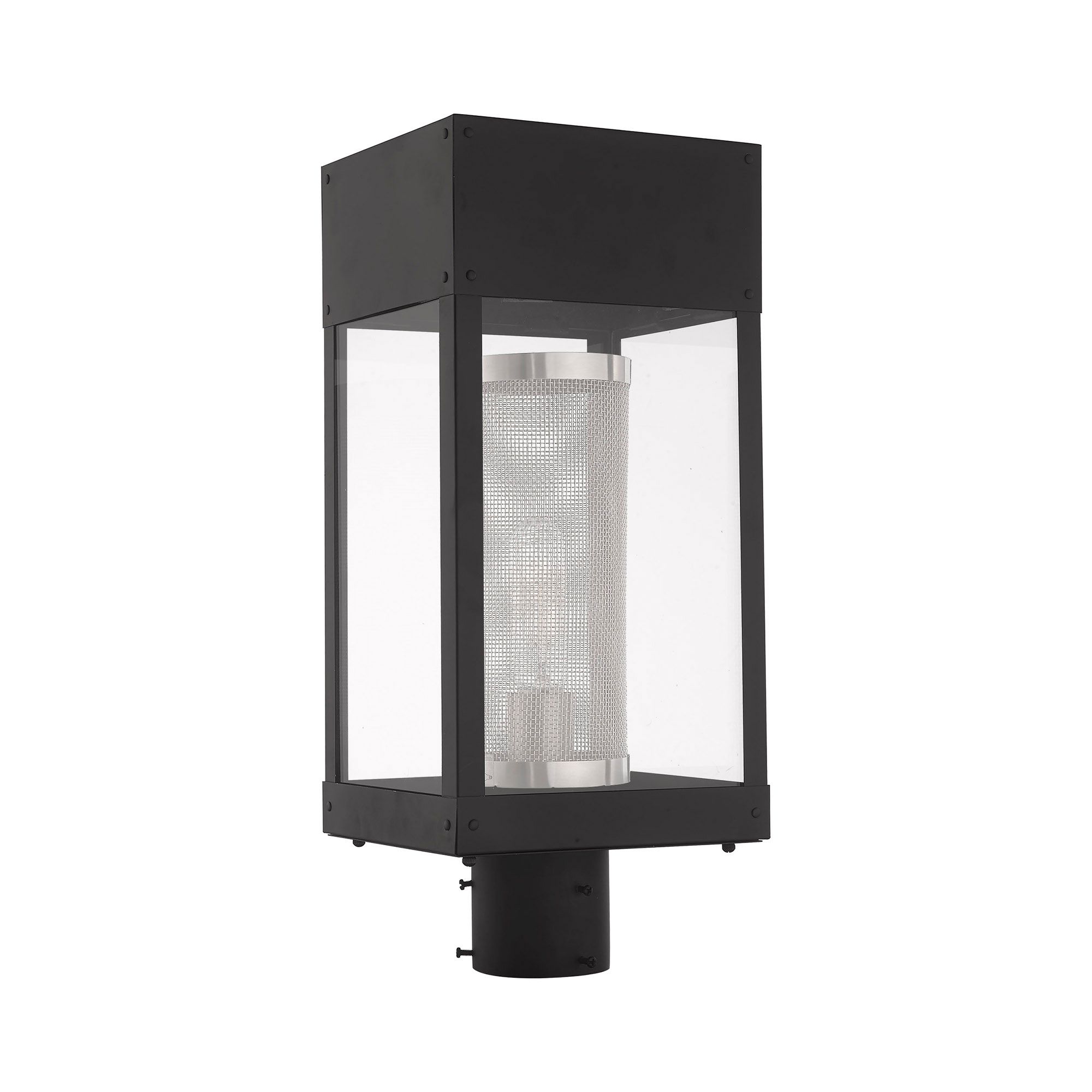 Image 4 Franklin 19" High Black Outdoor Lantern Post Light more views