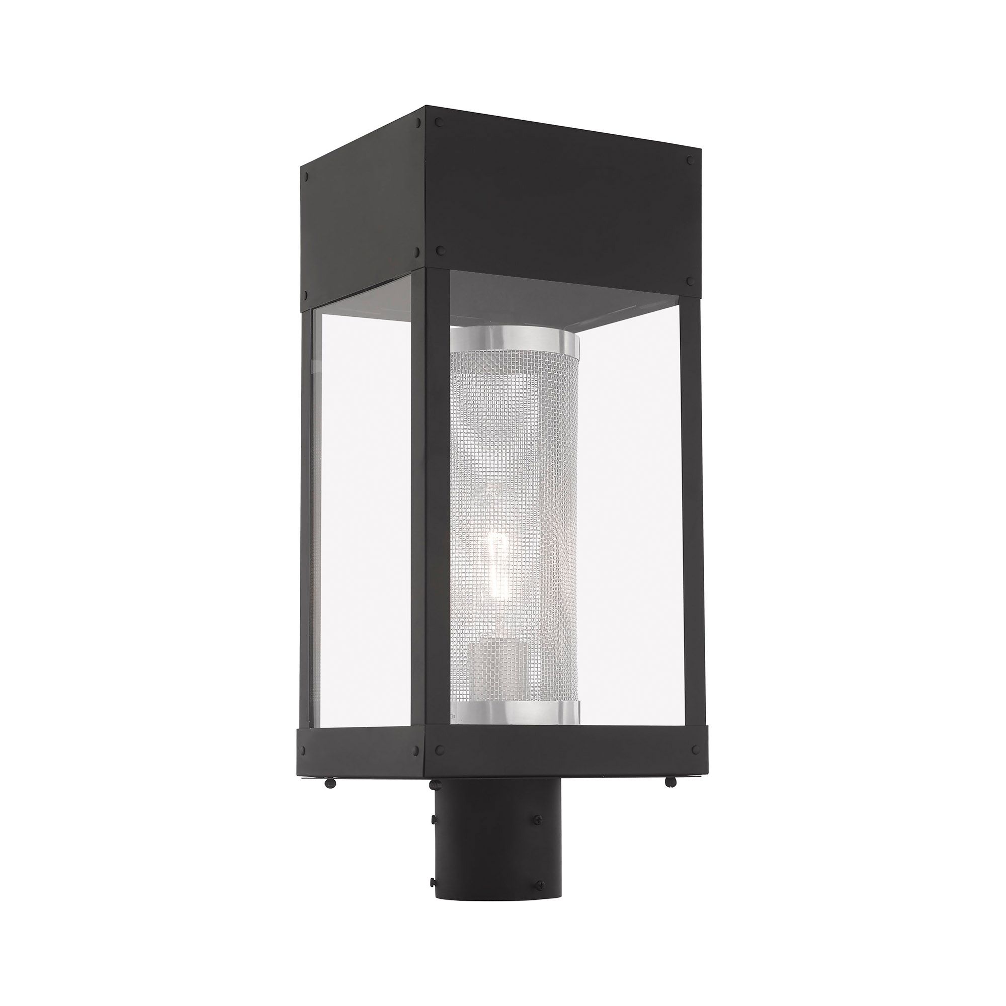 Image 6 Franklin 19" High Black Outdoor Lantern Post Light more views