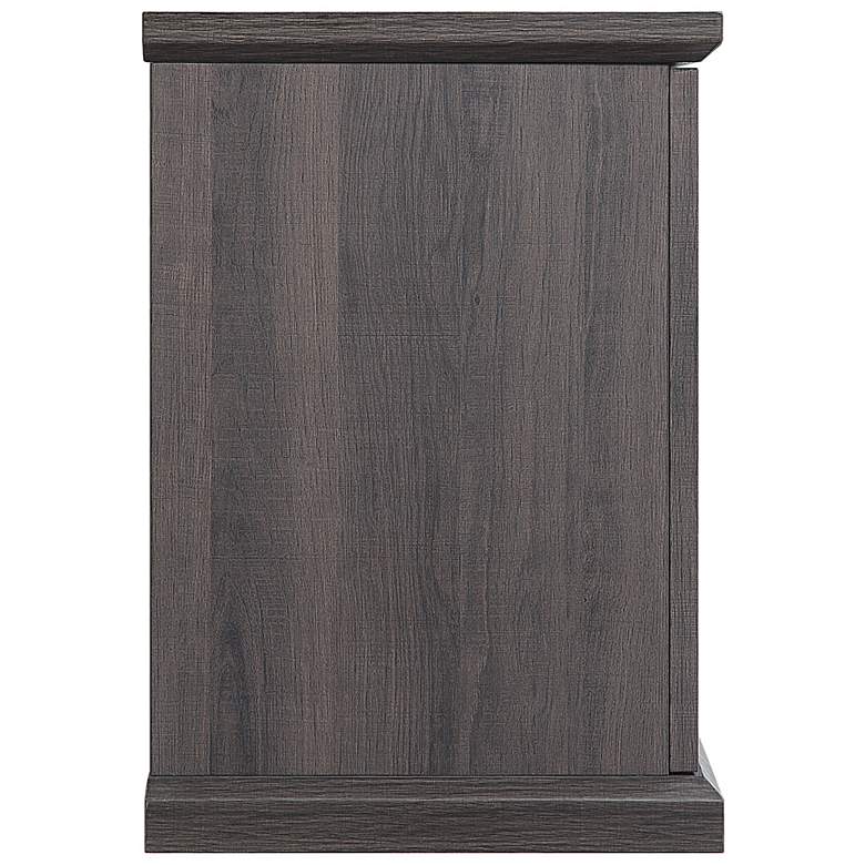 Image 6 Franklin 60" Wide Brown Wood Rectangular 2-Door TV Stand more views