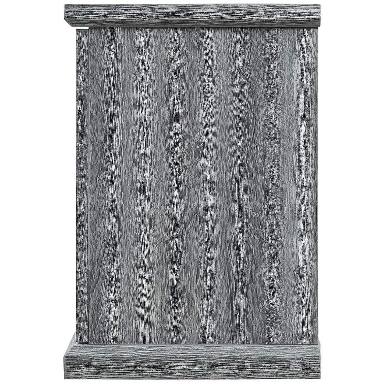 Image 5 Franklin 60 inch Wide Gray Wood 2-Door Electric Fireplace more views