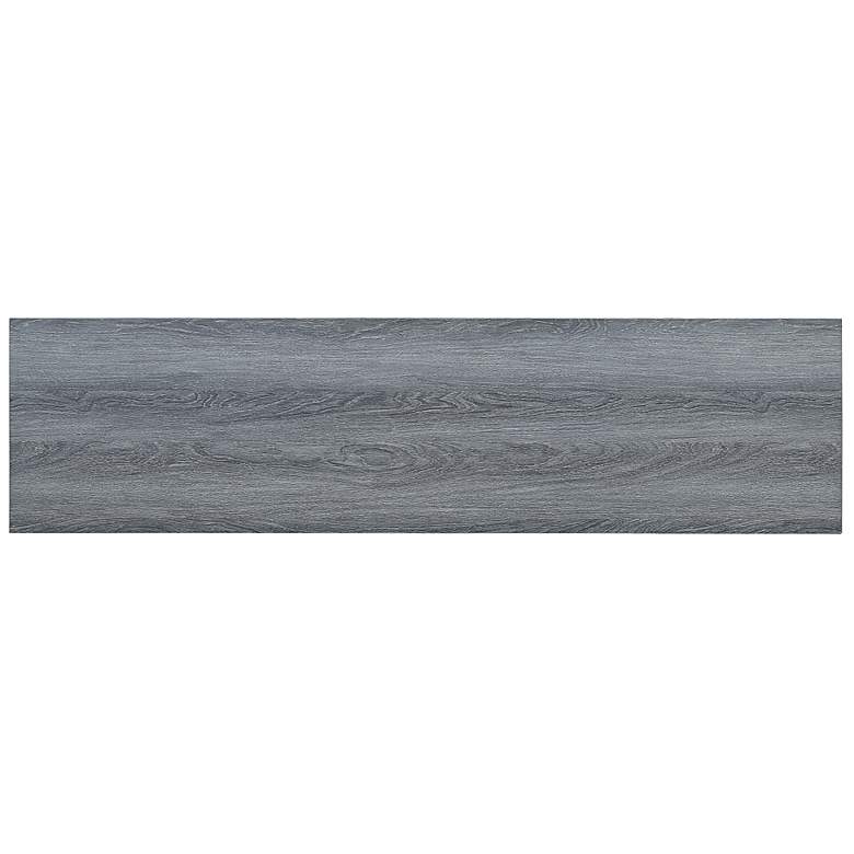 Image 6 Franklin 60" Wide Gray Wood 2-Door Electric Fireplace more views