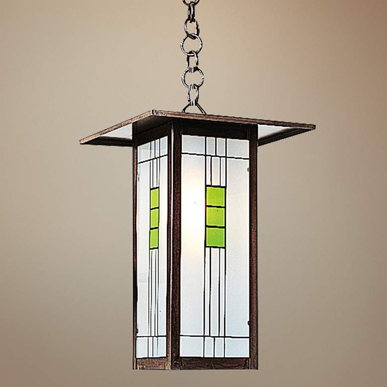 Image 1 Franklin 9" Wide Bronze Outdoor Mini-Pendant