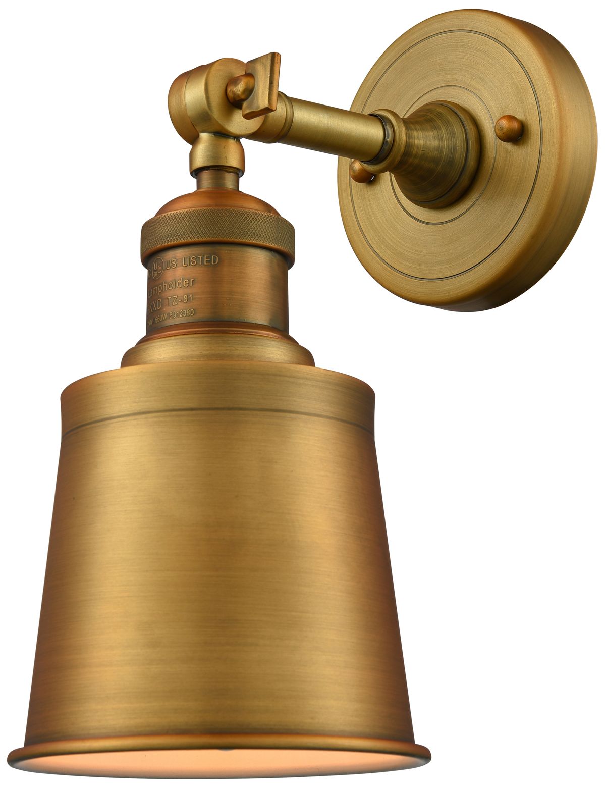Image 3 Franklin Addison 5.25"W Brushed Brass Adjustable Semi.Flush more views