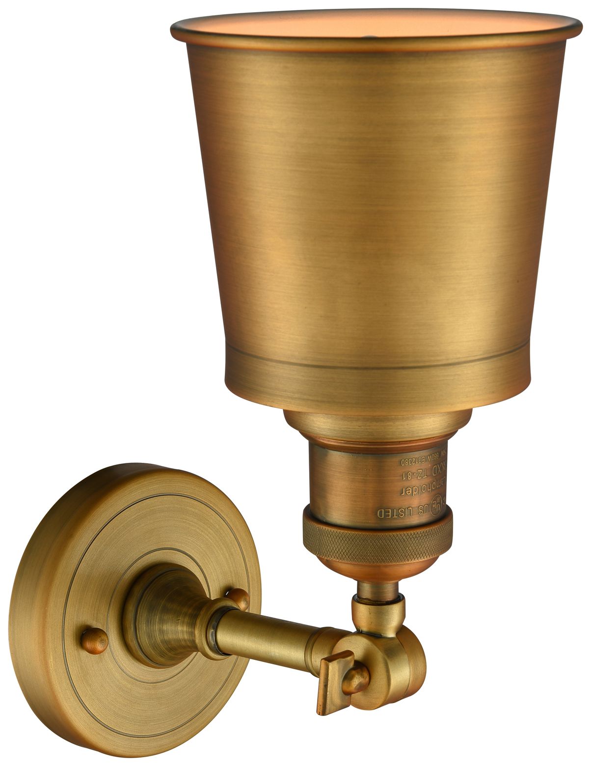 Image 4 Franklin Addison 5.25"W Brushed Brass Adjustable Semi.Flush more views