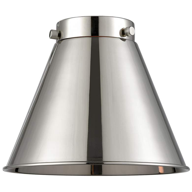 Image 6 Franklin Appalachian 8" Polished Nickel Sconce w/ Polished Nickel Shad more views