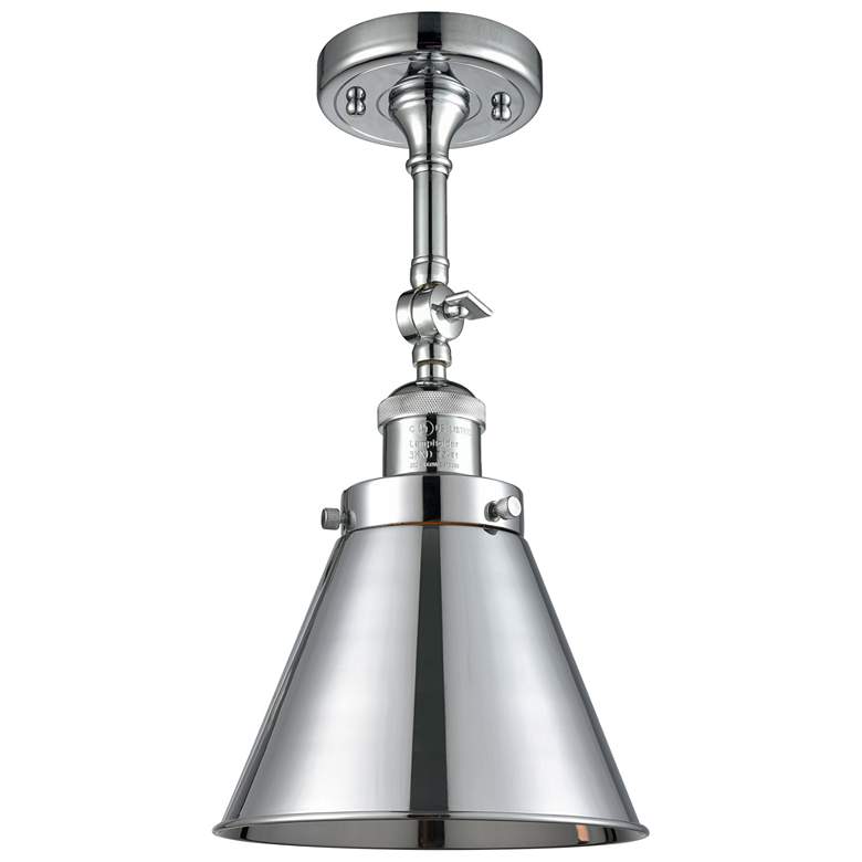 Image 1 Franklin Appalachian 8"W Chrome Adjustable Semi.Flush Mount w/ Chrome