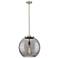 Franklin Athens 15.75"W Satin Nickel Stem LED Pendant w/ Smoke Swirl S