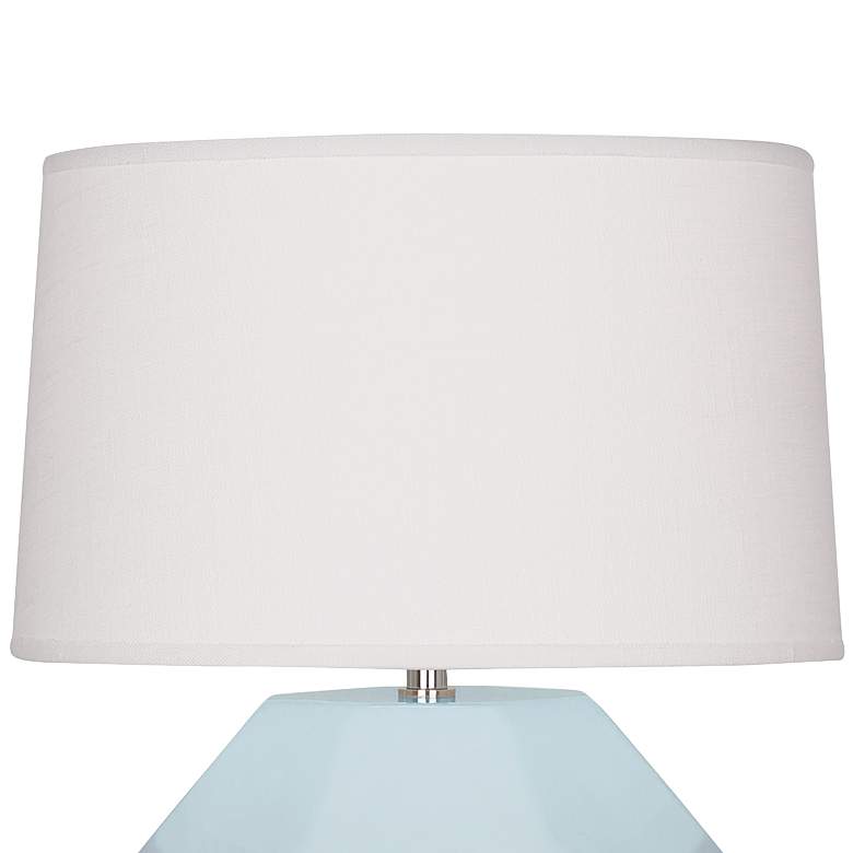 Image 3 Franklin Baby Blue Glazed Ceramic Accent Table Lamp more views