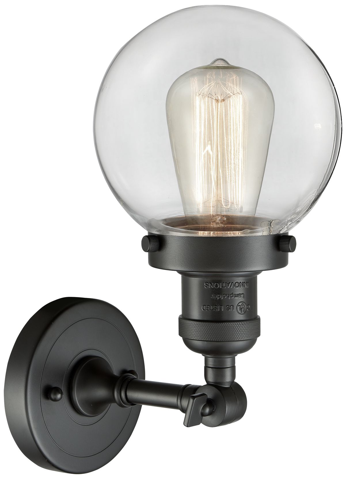 Image 3 Franklin Beacon 12" High Oil Rubbed Bronze Sconce w/ Clear Shade more views