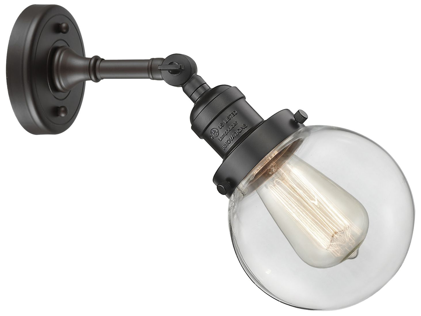 Image 4 Franklin Beacon 12" High Oil Rubbed Bronze Sconce w/ Clear Shade more views