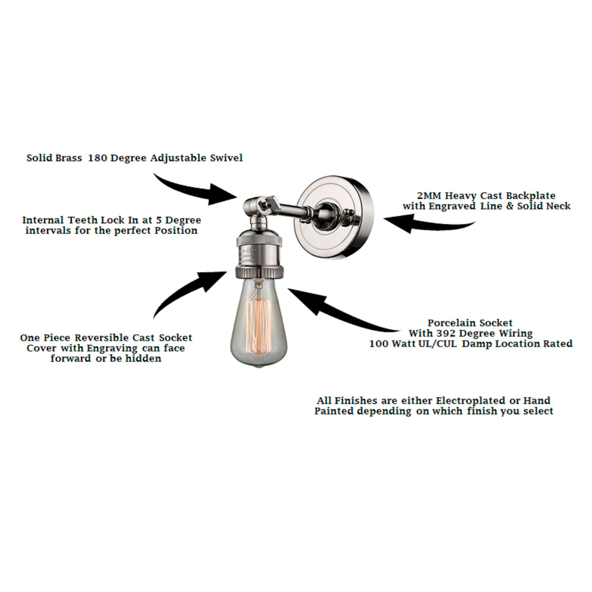 Franklin Beacon 12" High Polished Nickel Sconce w/ Seedy Shade