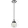 Franklin Beacon 6" Wide Polished Nickel Corded Mini Pendant w/ Clear S