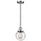 Franklin Beacon 6"W Brushed Satin Nickel Corded Mini Pendant w/ Seedy