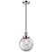 Franklin Beacon 8" Wide Polished Chrome Corded Mini Pendant w/ Clear S